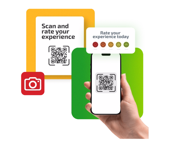 Scan survey with QR code